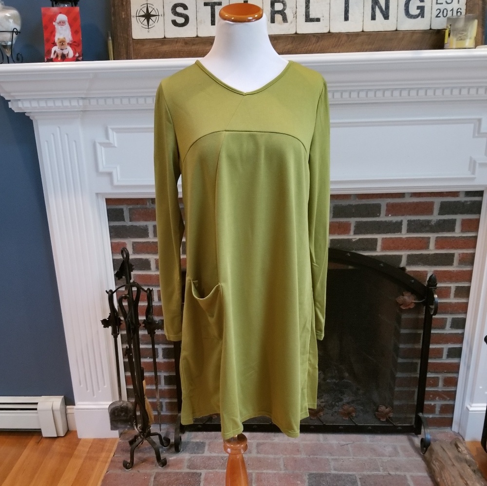 Buy2 Get 1 FREE!!⭐️ Olive Shift Dress Small/Medium